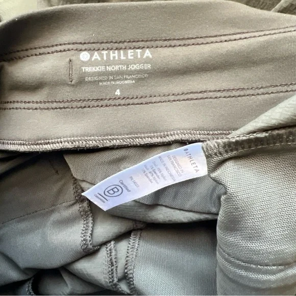 Athleta Trekkie North Jogger Pants Women's Size 4 in Mountain Olive Stretch - Picture 10 of 10